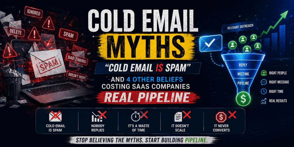 Cold Email Myths “Cold Email Is Spam” and 4 Other Beliefs Costing SaaS Companies Real Pipeline