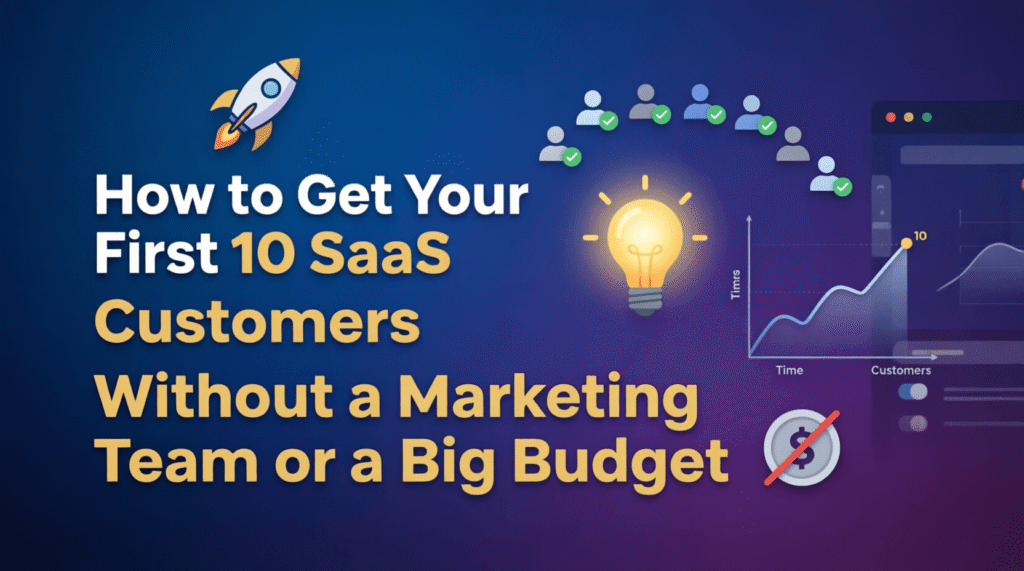 How to Get Your First 10 SaaS Customers Without a Marketing Team or a Big Budget