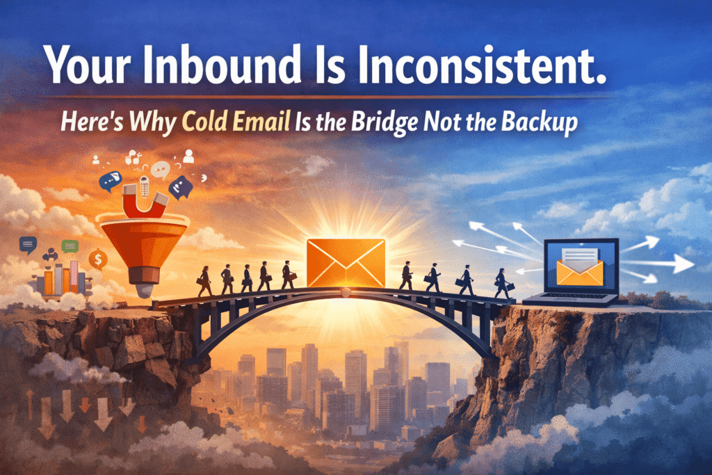 Your Inbound Is Inconsistent. Here's Why Cold Email Is the Bridge Not the Backup